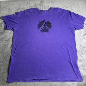 Vintage Purple Jumpman NIKE AIR JORDAN T-SHIRT Center Logo   (SIZE 3XL)
